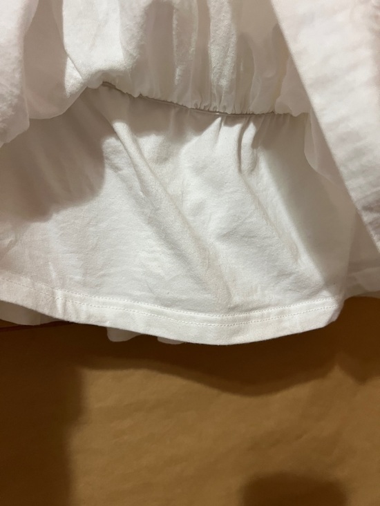 Miou Muse | Strapless Ruffle Top Peplum Tube Top White Size M - Picture 6 of 11